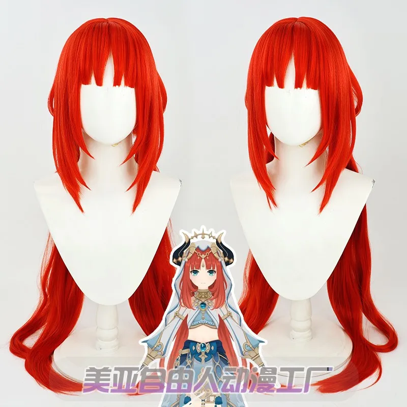 Genshin Impact Nilou Cosplay Wig, Sumeru, Orange-Red Long Hair, Silicone Realistic Scalp, Double Ponytails
Genshin Impact Nilou Cosplay Wig, Sumeru, Orange-Red Long Hair, Silicone Realistic Scalp, Double Ponytails