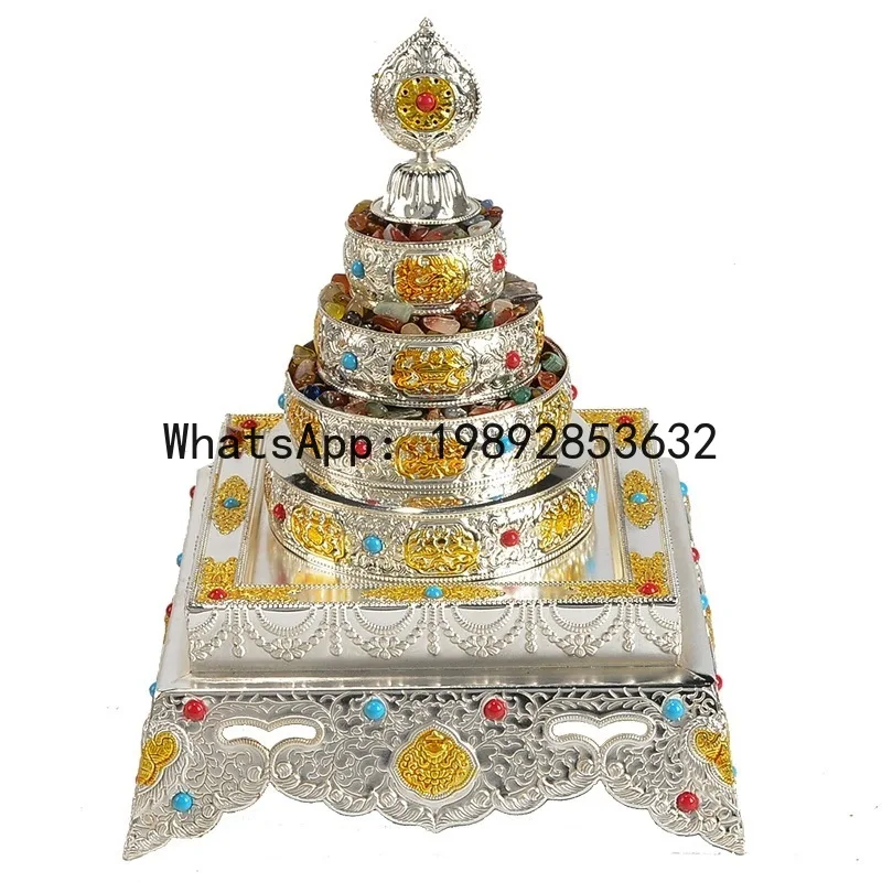 Zapan for home desktop mandala plate repair plate eight auspicious carved tibetan mandala square tray ornament
Zapan for home desktop mandala plate repair plate eight auspicious carved tibetan mandala square tray ornament