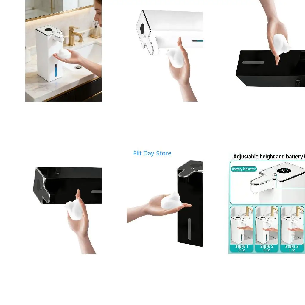 F92C Modern Automatic Foaming Soap Dispenser For Kitchen Bathroom Office 1800mAh electricity source
F92C Modern Automatic Foaming Soap Dispenser For Kitchen Bathroom Office 1800mAh electricity source