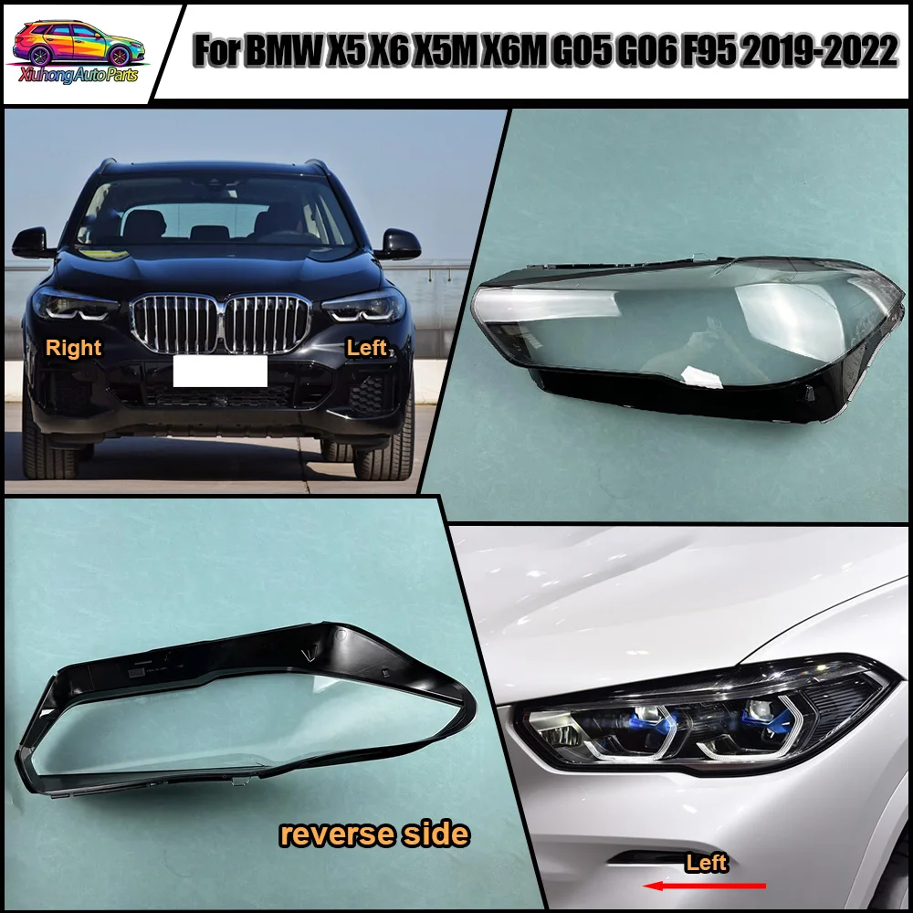Car Front Headlight Cover Lampshade Lampcover Head Lamp light Covers Shell 2019 2020 2021-2022 For BMW X5 X6 X5M X6M G05 G06 F95
Car Front Headlight Cover Lampshade Lampcover Head Lamp light Covers Shell 2019 2020 2021-2022 For BMW X5 X6 X5M X6M G05 G06 F95