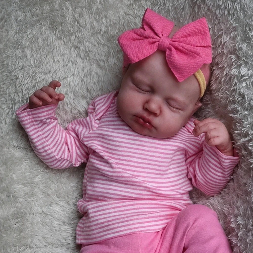 BZDOLL 48 CM 19INCH 3D Skin Asleep Reborn Baby Doll with Full Vinyl Baby Lifelike Birthday Gift Asleep LouLou Toy Doll
BZDOLL 48 CM 19INCH 3D Skin Asleep Reborn Baby Doll with Full Vinyl Baby Lifelike Birthday Gift Asleep LouLou Toy Doll