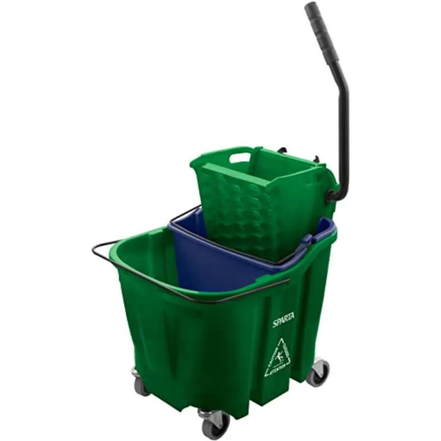 Carlisle FoodService Products Omnifit Mop Bucket with Side Press Wringer and Soiled Water Insert for Floor Cleaning Kitchens Re
Carlisle FoodService Products Omnifit Mop Bucket with Side Press Wringer and Soiled Water Insert for Floor Cleaning Kitchens Re
