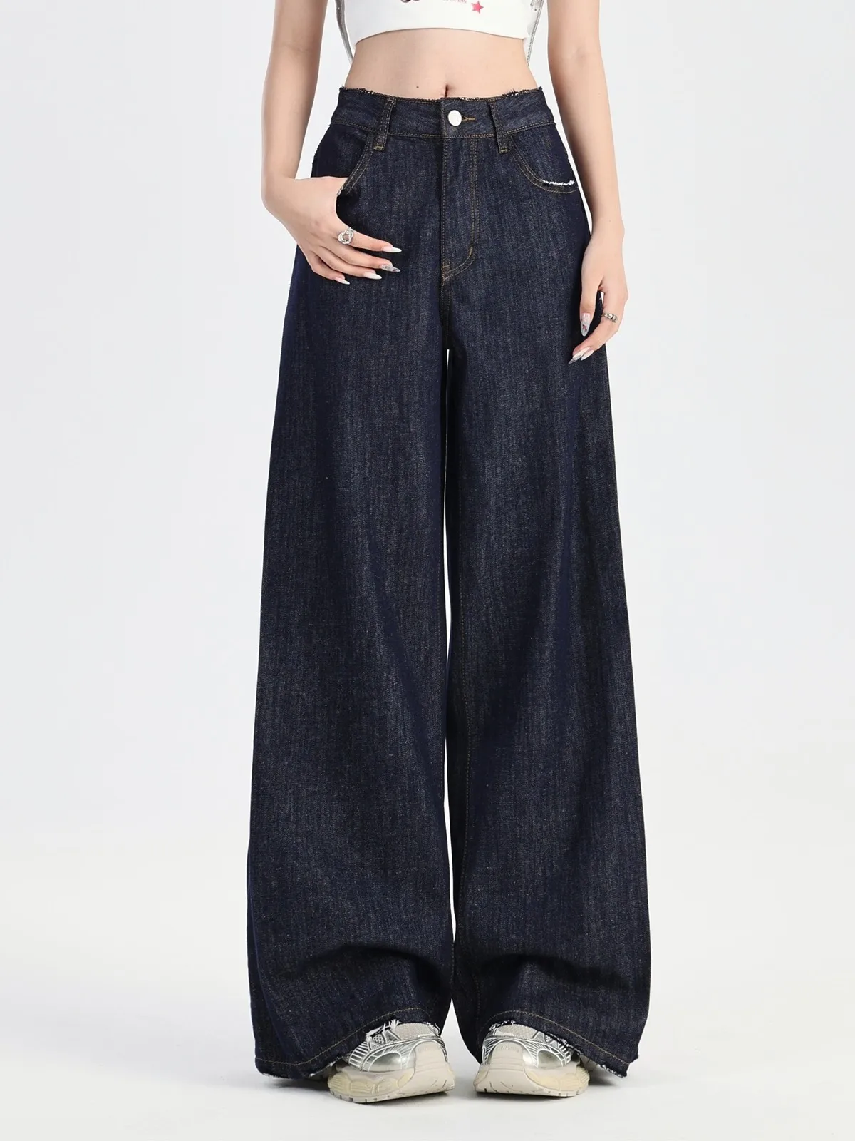 ZHISILAO Wide Leg Baggy Jeans Women Vintage High Waist Full Length Denim Pants Streetwear 2024
ZHISILAO Wide Leg Baggy Jeans Women Vintage High Waist Full Length Denim Pants Streetwear 2024