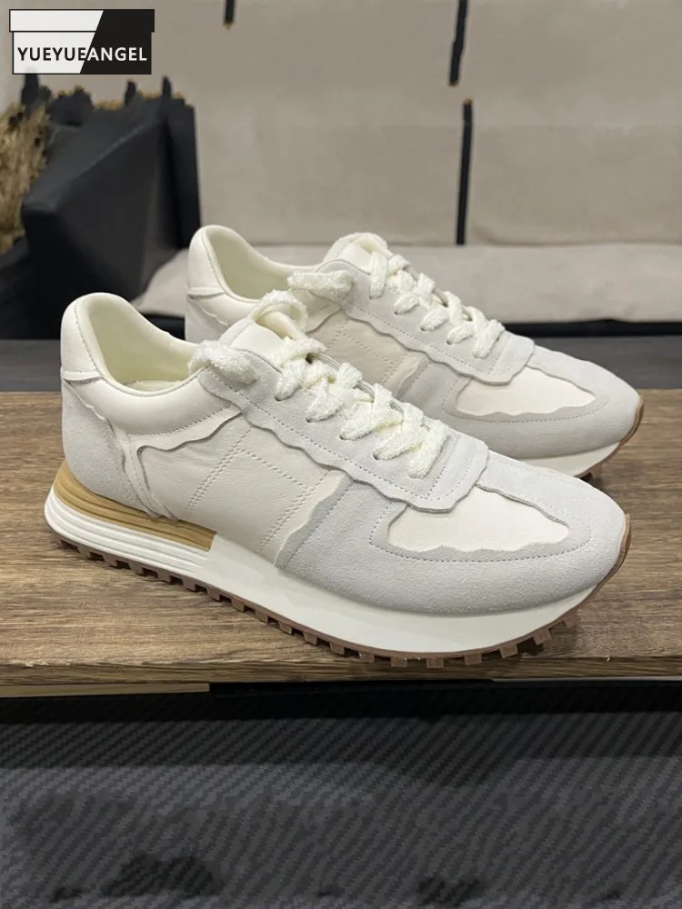 Мужская дышащая повседневная обувь в лаконичном стиле из натуральной кожи с круглым носком, мужская удобная обувь ручной работы на платформе со шнуровкой
Мужская дышащая повседневная обувь в лаконичном стиле из натуральной кожи с круглым носком, мужская удобная обувь ручной работы на платформе со шнуровкой