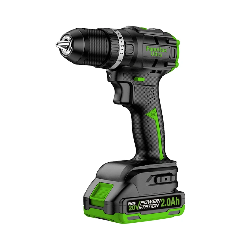 【Hot】Fumetax Best-Selling High-Performance 20V 2Ah Cordless Brushless Electric Impact Drill LED Light 0-500/0-1800rmp Mini Drill
【Hot】Fumetax Best-Selling High-Performance 20V 2Ah Cordless Brushless Electric Impact Drill LED Light 0-500/0-1800rmp Mini Drill