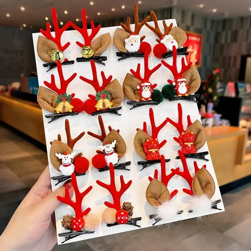 1pair Deer Horn Hair Clip Christmas Hair Accessories Children Cute Duckbill Clip Parent-child Cartoon Elk Hair Card Xmas Gift
1pair Deer Horn Hair Clip Christmas Hair Accessories Children Cute Duckbill Clip Parent-child Cartoon Elk Hair Card Xmas Gift