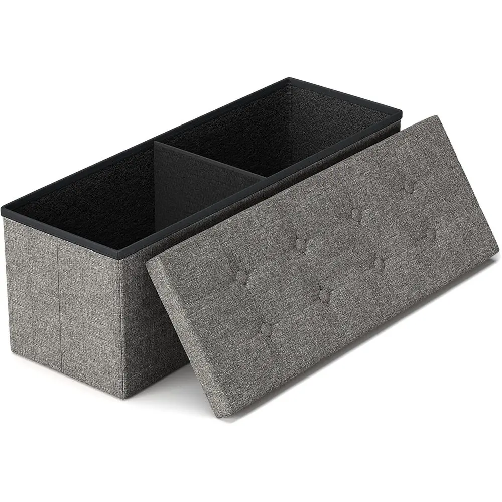 43.3 inches olding Storage Ottoman Bench Storage Chest ootrest or Bedroom, Entryway and Living Room, Holds up to 660 lb k Grey
43.3 inches olding Storage Ottoman Bench Storage Chest ootrest or Bedroom, Entryway and Living Room, Holds up to 660 lb k Grey