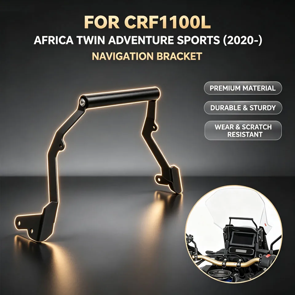 For CRF1100L AFRICA TWIN CRF 1100 ADVENTURE SPORTS 2020- Motorcycle Accessories GPS Navigation Plate Bracket Phone Holder Stand
For CRF1100L AFRICA TWIN CRF 1100 ADVENTURE SPORTS 2020- Motorcycle Accessories GPS Navigation Plate Bracket Phone Holder Stand
