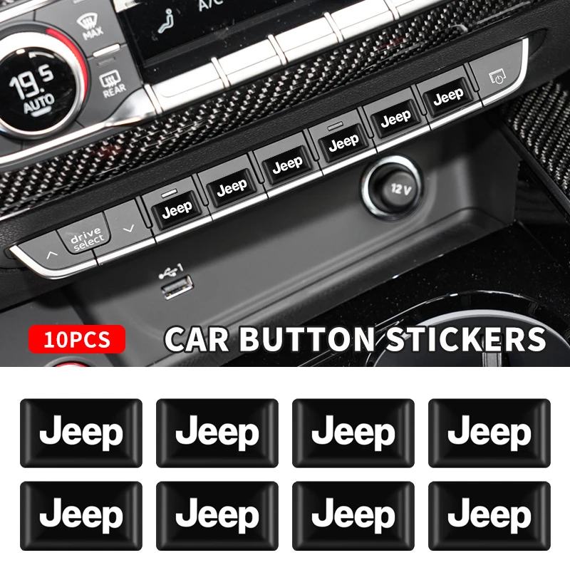 10PC 3D Epoxy Car Exterior/Interior Decor Small Stickers Decal For Jeep Grand Cherokee Wrangler JK Gladiator Compass Renegade
10PC 3D Epoxy Car Exterior/Interior Decor Small Stickers Decal For Jeep Grand Cherokee Wrangler JK Gladiator Compass Renegade