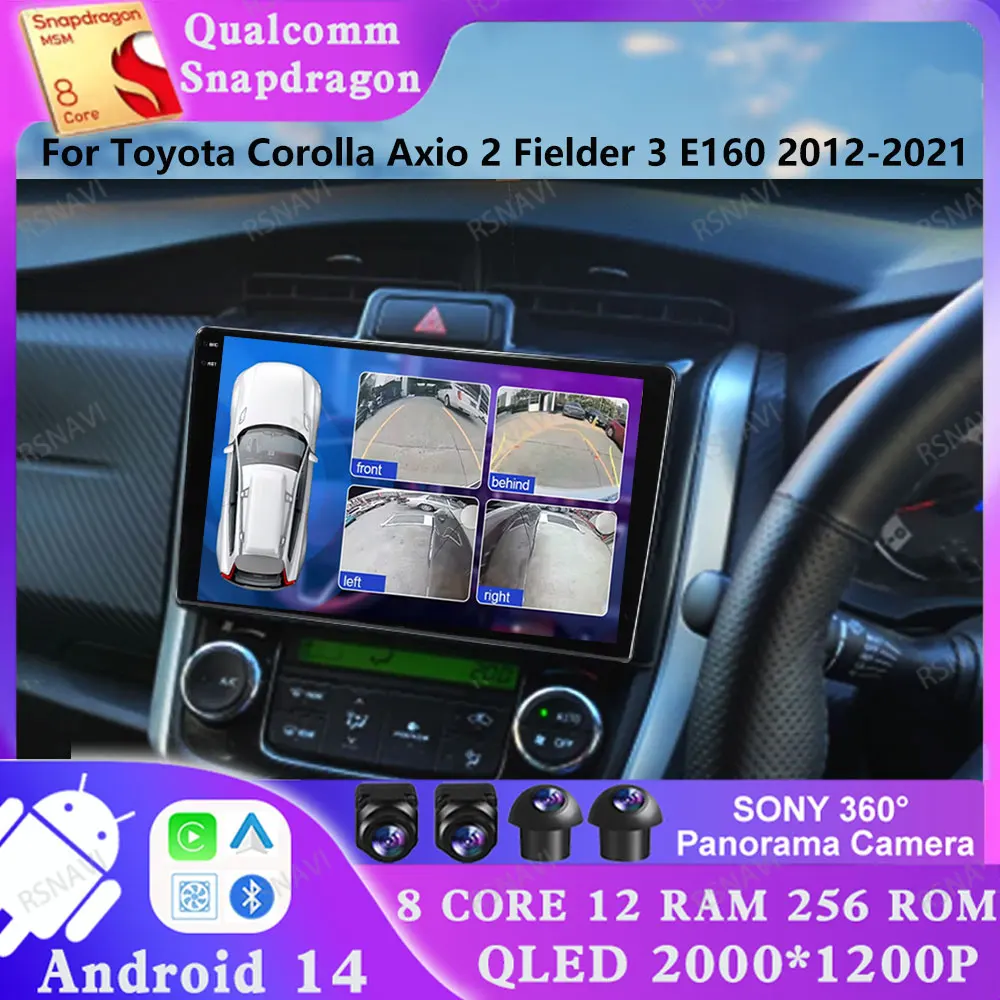 Android 14 For Toyota Corolla Axio 2 Fielder 3 E160 2012-2021 Navigation Head Unit DSP Qualcomm Stereo GPS Multimedia DVD 4G LTE
Android 14 For Toyota Corolla Axio 2 Fielder 3 E160 2012-2021 Navigation Head Unit DSP Qualcomm Stereo GPS Multimedia DVD 4G LTE