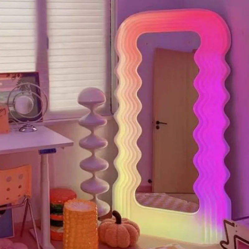 Light Modern Mirror Design European Dressing Design Create Mirror Wavy Funky Irregular Simple Espelhos Living Room Decorations
Light Modern Mirror Design European Dressing Design Create Mirror Wavy Funky Irregular Simple Espelhos Living Room Decorations