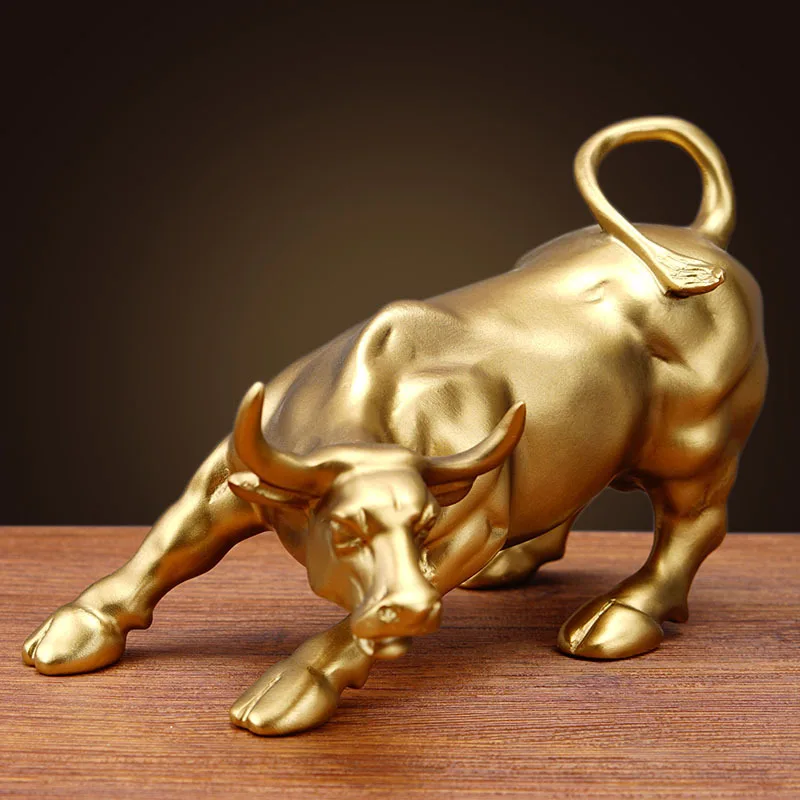 Wall Street Bull Statue Ornament, Golden OX Sculpture Stock Market Mascot, Nordic Animal Resin Figurine for Home Office Decor
Wall Street Bull Statue Ornament, Golden OX Sculpture Stock Market Mascot, Nordic Animal Resin Figurine for Home Office Decor