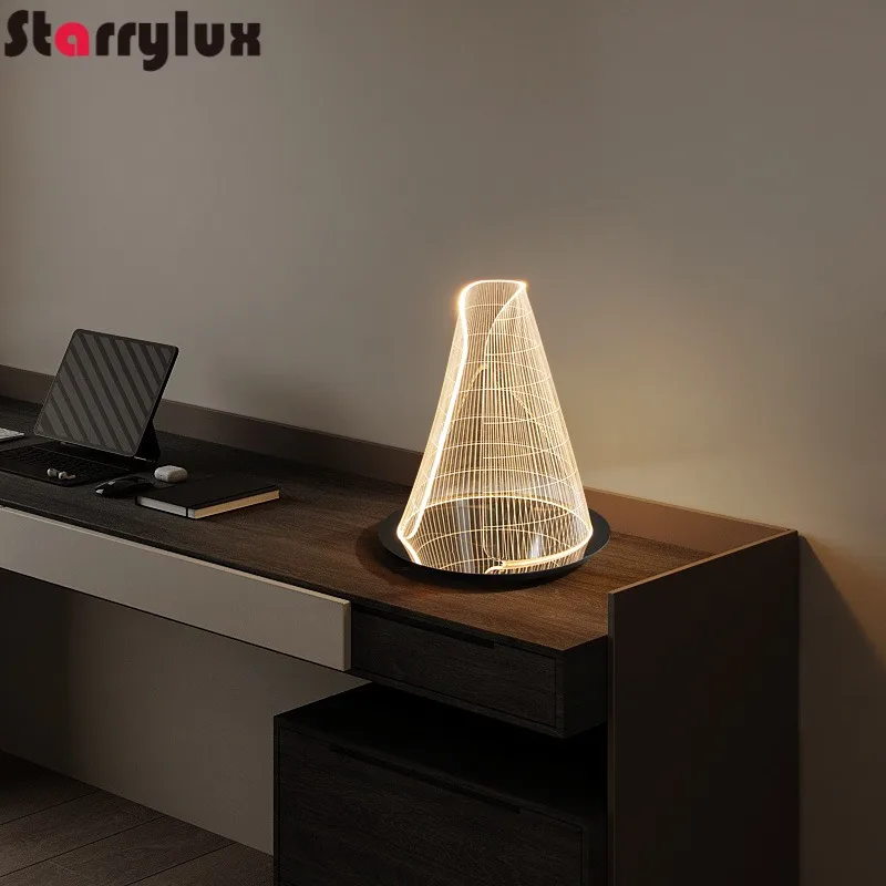 Modern Minimalist Metal Night Light Bedroom Atmosphere Acrylic Desk Lamp
Modern Minimalist Metal Night Light Bedroom Atmosphere Acrylic Desk Lamp
