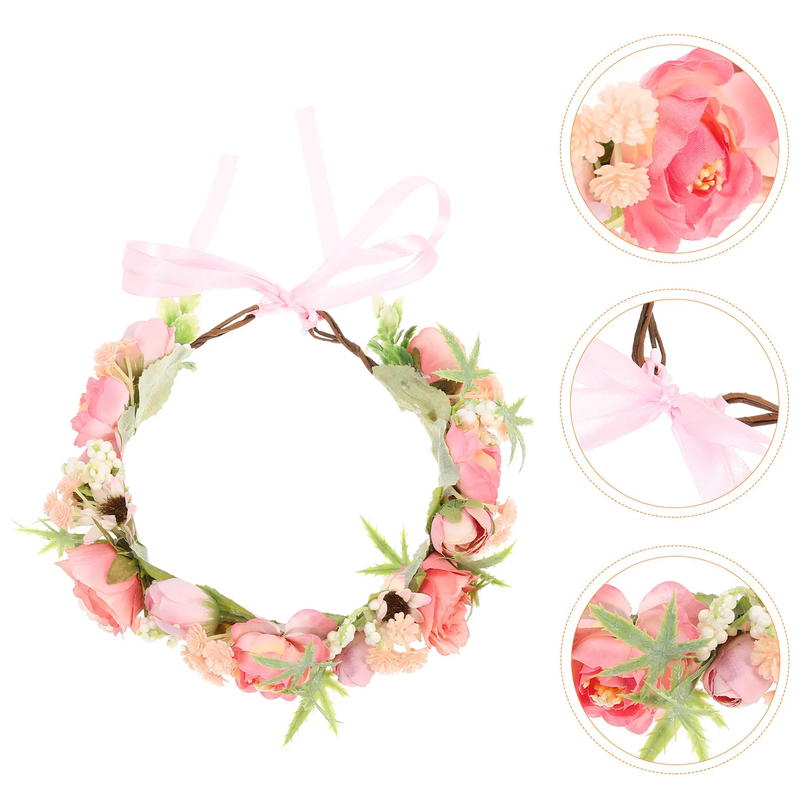Цветочный венок для девочек, искусственный венок-повязка на голову, регулируемый, с искусственными цветами, для фотосессий, свадеб, вечеринок, декоративный реквизит
Цветочный венок для девочек, искусственный венок-повязка на голову, регулируемый, с искусственными цветами, для фотосессий, свадеб, вечеринок, декоративный реквизит