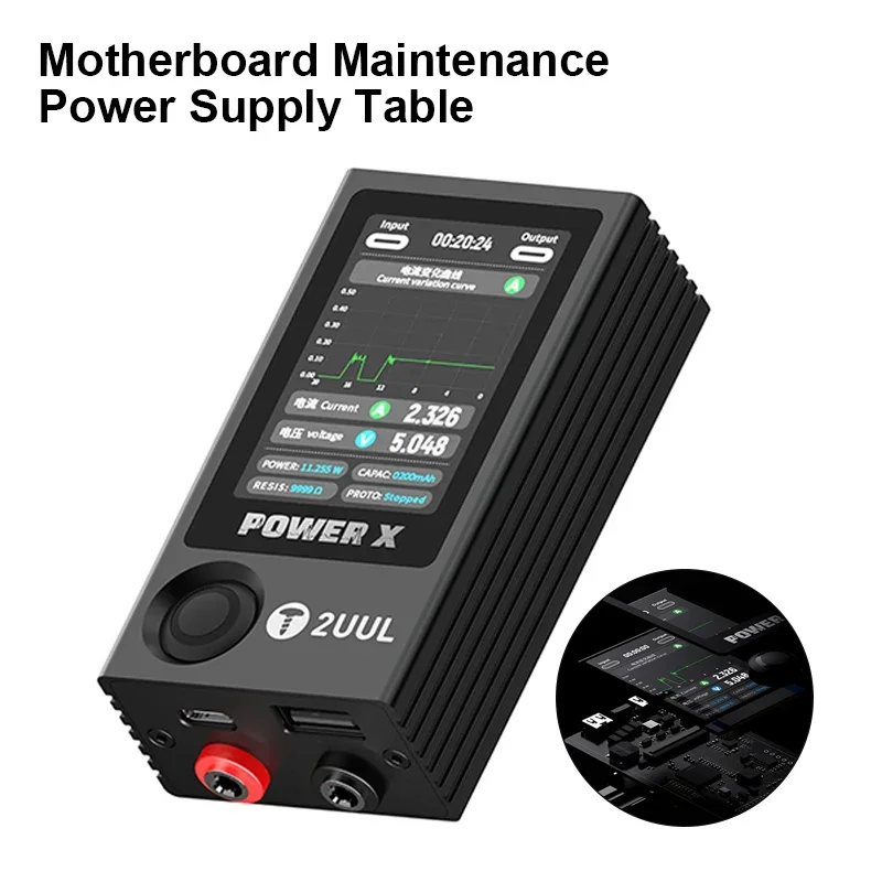 2UUL Power X PW11 Ampere-Voltage Meter Digital Parameter Interface Multiple Mode Motherboard One-click Operation Circuit Tester
2UUL Power X PW11 Ampere-Voltage Meter Digital Parameter Interface Multiple Mode Motherboard One-click Operation Circuit Tester