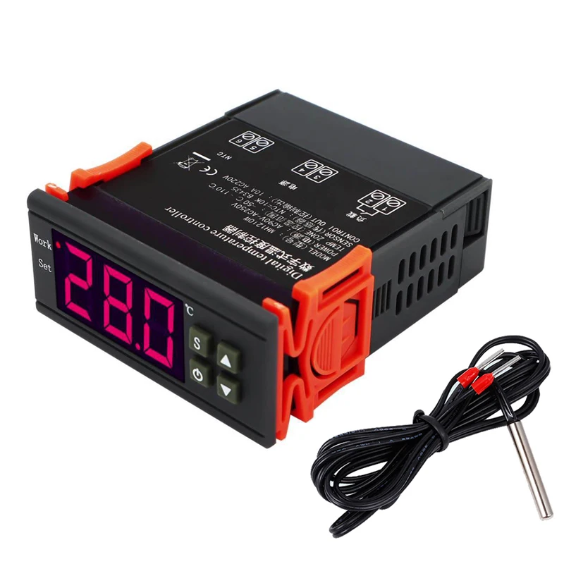 Intelligent Digital Temperature Controller 220V 24V 12V Heating Cooling Thermoregulator Microcomputer Incubator Thermostat
Intelligent Digital Temperature Controller 220V 24V 12V Heating Cooling Thermoregulator Microcomputer Incubator Thermostat