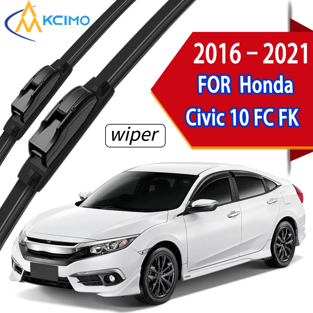 Premium High-Density Rubber Front Windscreen Wiper Blades Perfect Fit for Honda Civic 10 FC FK 2016-2021.
Premium High-Density Rubber Front Windscreen Wiper Blades Perfect Fit for Honda Civic 10 FC FK 2016-2021.