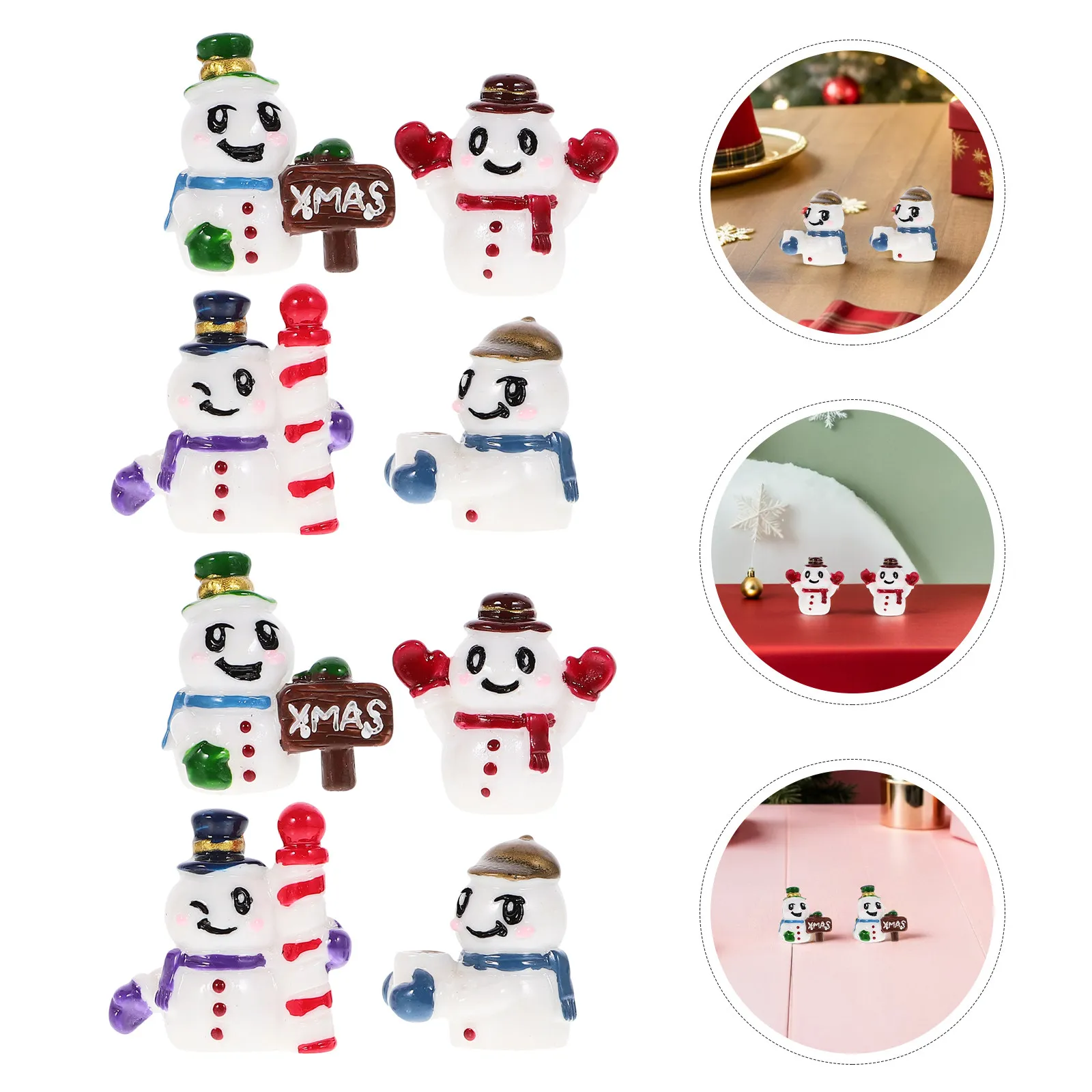 12Pcs Miniature Snowman Figurines Resin Christmas Mini Decorations Holiday Table Scatter Snow Globe Figurines Dollhouse Snowman
12Pcs Miniature Snowman Figurines Resin Christmas Mini Decorations Holiday Table Scatter Snow Globe Figurines Dollhouse Snowman