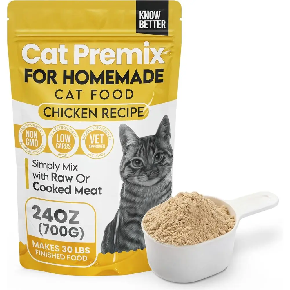 Know Better Chicken Recipe Premix or Or Cooked Cat ood - Natural Supplies Meal Mix with Taurine or Cats - Indoor Cat ood, Nutrit
Know Better Chicken Recipe Premix or Or Cooked Cat ood - Natural Supplies Meal Mix with Taurine or Cats - Indoor Cat ood, Nutrit