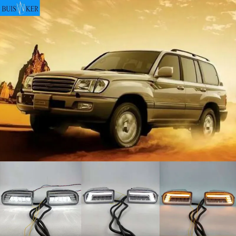 2PCS Car LED For Toyota Land Cruiser Fj100 1998-2007 fog lamp cover DRL Daytime Running Lights headlight 12V Daylight
2PCS Car LED For Toyota Land Cruiser Fj100 1998-2007 fog lamp cover DRL Daytime Running Lights headlight 12V Daylight