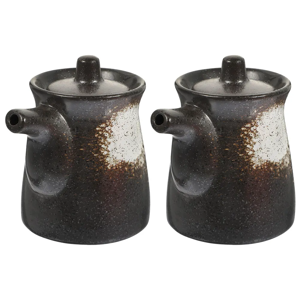 2 Pcs Seasoning Kettle Pepper Shaker Condiments Soy Sauce Dispenser Vinegar Containers Japanese Kitchen Oil Bottle Sprayer
2 Pcs Seasoning Kettle Pepper Shaker Condiments Soy Sauce Dispenser Vinegar Containers Japanese Kitchen Oil Bottle Sprayer