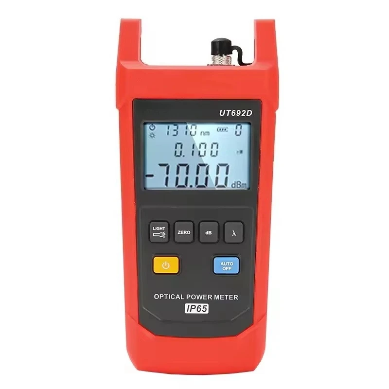 UT692D Optical Power Meter Measurement Range -50~+26dBm 800-1700nm InGaAs Backlight Tool IP65 Tester 5% Uncertainty
UT692D Optical Power Meter Measurement Range -50~+26dBm 800-1700nm InGaAs Backlight Tool IP65 Tester 5% Uncertainty