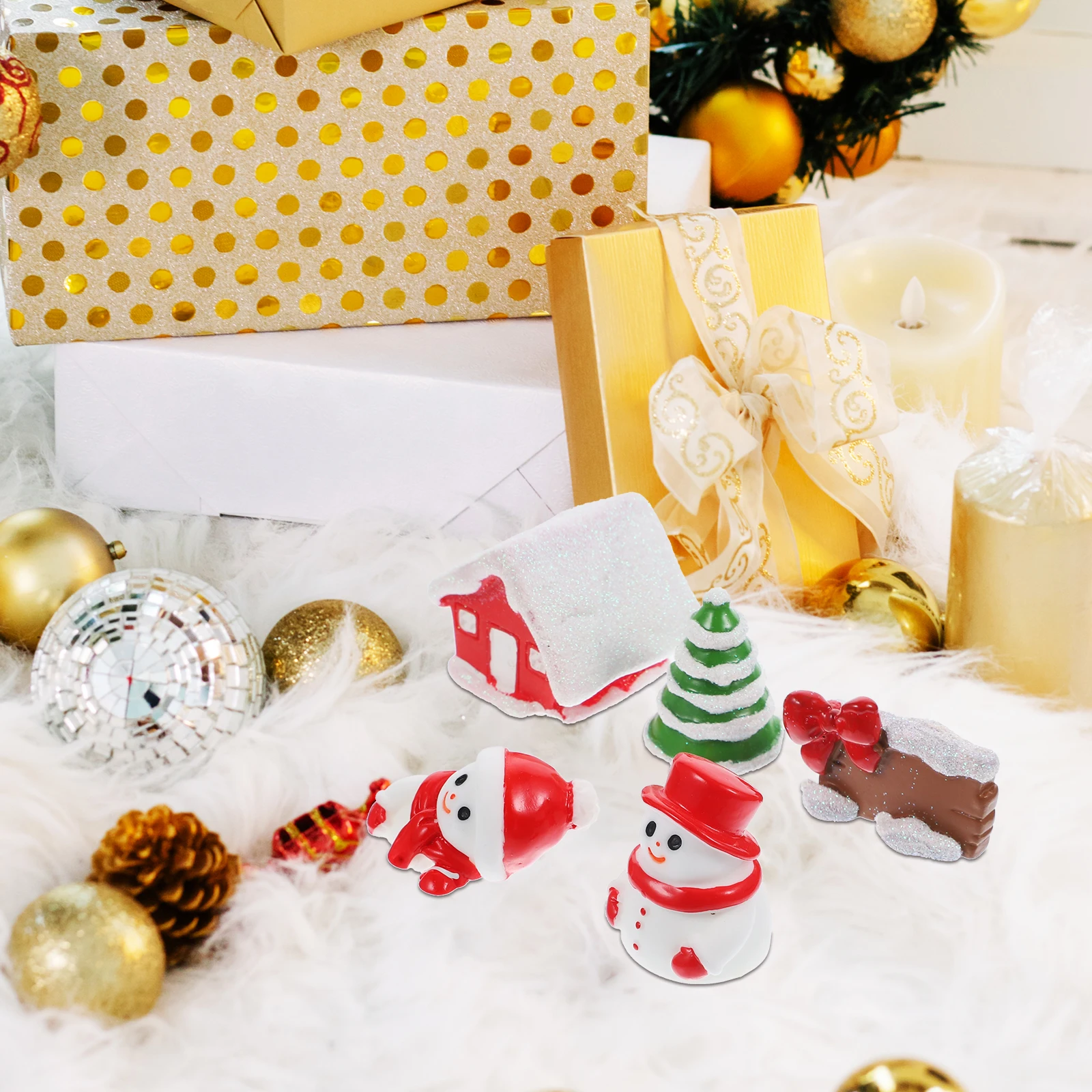 10 Pcs Christmas Snow Scene Ornaments Miniature Decor Resin Models Party Favors Bedroom Kitchen Garden Supplies
10 Pcs Christmas Snow Scene Ornaments Miniature Decor Resin Models Party Favors Bedroom Kitchen Garden Supplies