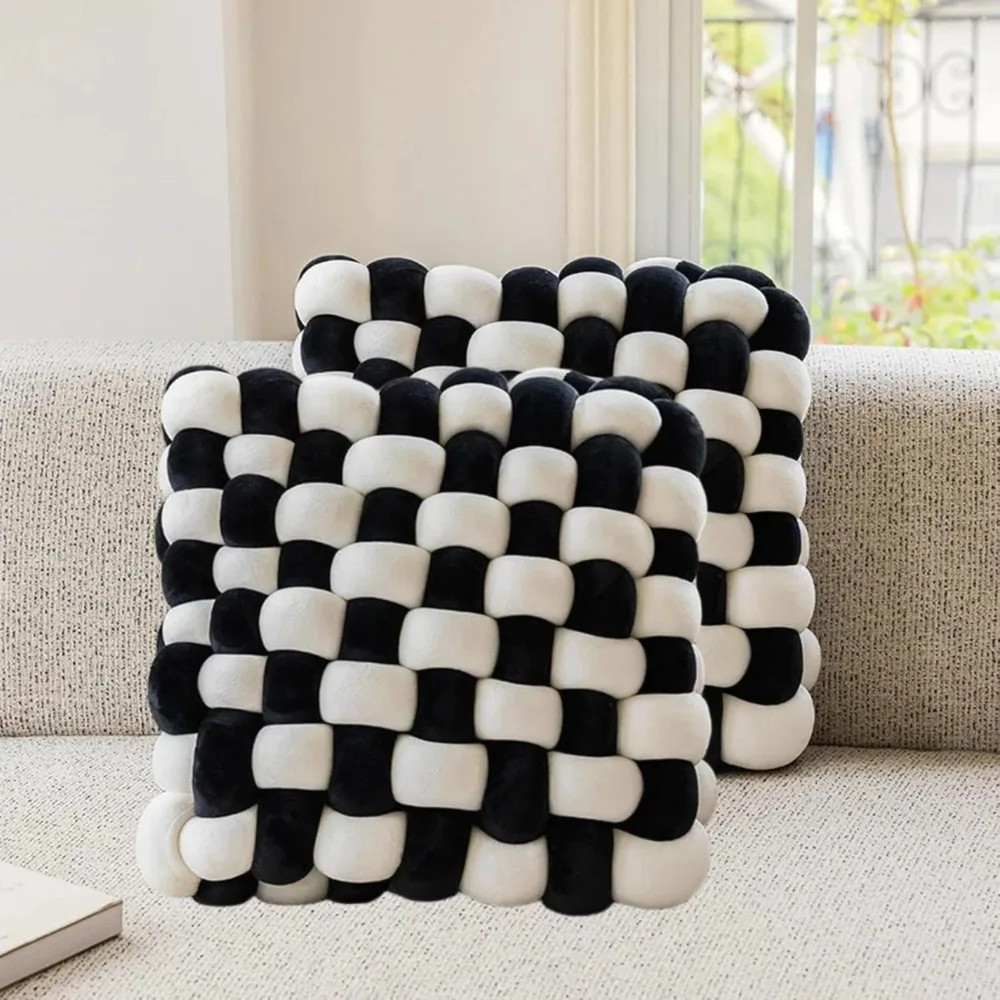 2 Pcs ShadeMart 12'' L x 13'' W White Knot Pillow Soft Throw Pillow Home Decoration Cushion Square Office Knotted Plush
2 Pcs ShadeMart 12'' L x 13'' W White Knot Pillow Soft Throw Pillow Home Decoration Cushion Square Office Knotted Plush