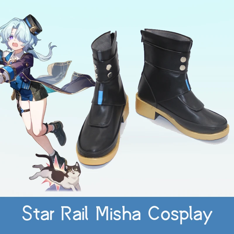 Game Star Rail Cos Misha Cosplay Cute Doorman Black shoes Custom Boots Cosplay Accessory Shoes B
Game Star Rail Cos Misha Cosplay Cute Doorman Black shoes Custom Boots Cosplay Accessory Shoes B