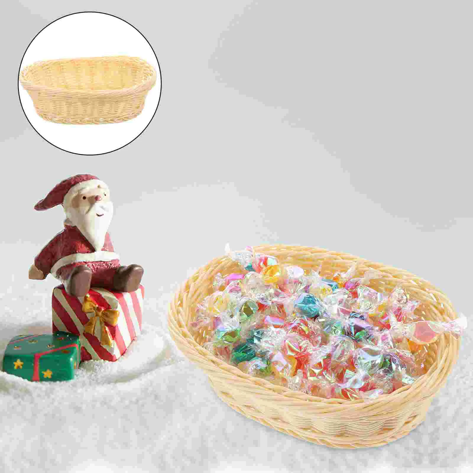 Imitation Rattan Basket Oval Shape Plastic Storage Basket ganizer Candy Fruit Snack ganizer Home Kitchen Container
Imitation Rattan Basket Oval Shape Plastic Storage Basket ganizer Candy Fruit Snack ganizer Home Kitchen Container