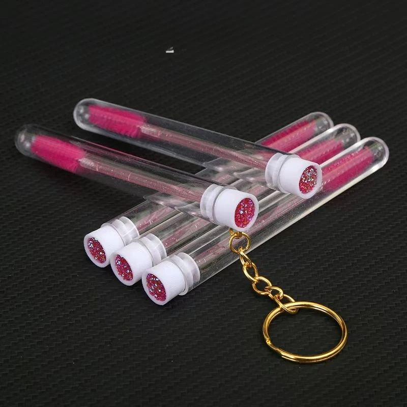 10pcs/Lot Eyelash Lash Brush In Clear BrushesTubes With KeychainContainer Disposable Eyelash Extension Mascara Wands With Case
10pcs/Lot Eyelash Lash Brush In Clear BrushesTubes With KeychainContainer Disposable Eyelash Extension Mascara Wands With Case