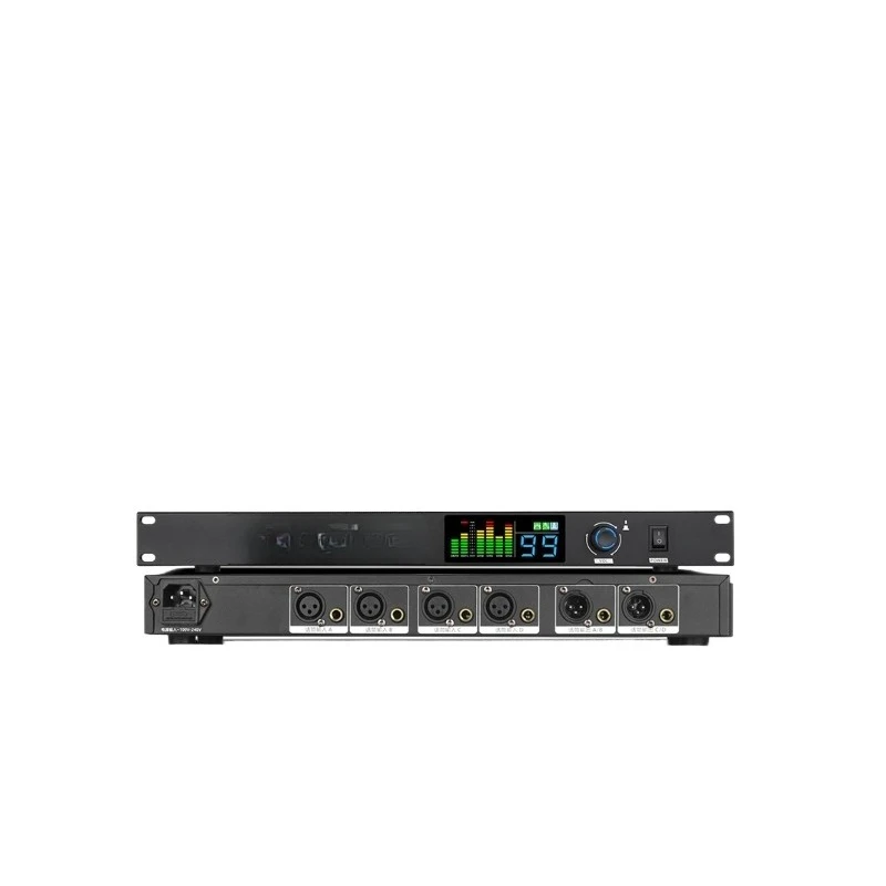 One-button intelligent automatic anti-howling feedback suppressor, professional microphone frequency shifter home KTV stage
One-button intelligent automatic anti-howling feedback suppressor, professional microphone frequency shifter home KTV stage