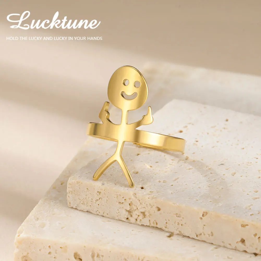 Lucktune Stickman кольца на среднем пальце для женщин мужчин нержавеющая сталь забавные регулируемые кольца хип-хоп украшения подарки на день святого валентина
Lucktune Stickman кольца на среднем пальце для женщин мужчин нержавеющая сталь забавные регулируемые кольца хип-хоп украшения подарки на день святого валентина