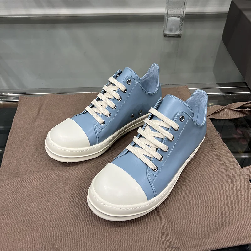 Casual Shoes Shoes Low Top Quality Blue Men Leather Lace Up Designer Trainer Thick-sole Luxury Street Ro Platform Women Sneakers
Casual Shoes Shoes Low Top Quality Blue Men Leather Lace Up Designer Trainer Thick-sole Luxury Street Ro Platform Women Sneakers