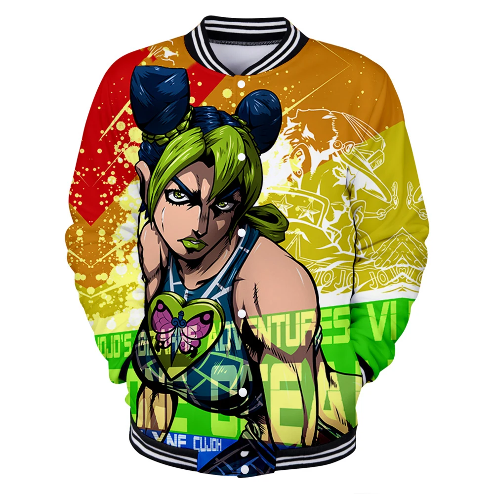 JoJo's Bizarre Adventure Tracksuit Stone Ocean Baseball Uniform Women Men's Jacket Long Sleeve Harajuku Streetwear 3D Clothes
JoJo's Bizarre Adventure Tracksuit Stone Ocean Baseball Uniform Women Men's Jacket Long Sleeve Harajuku Streetwear 3D Clothes