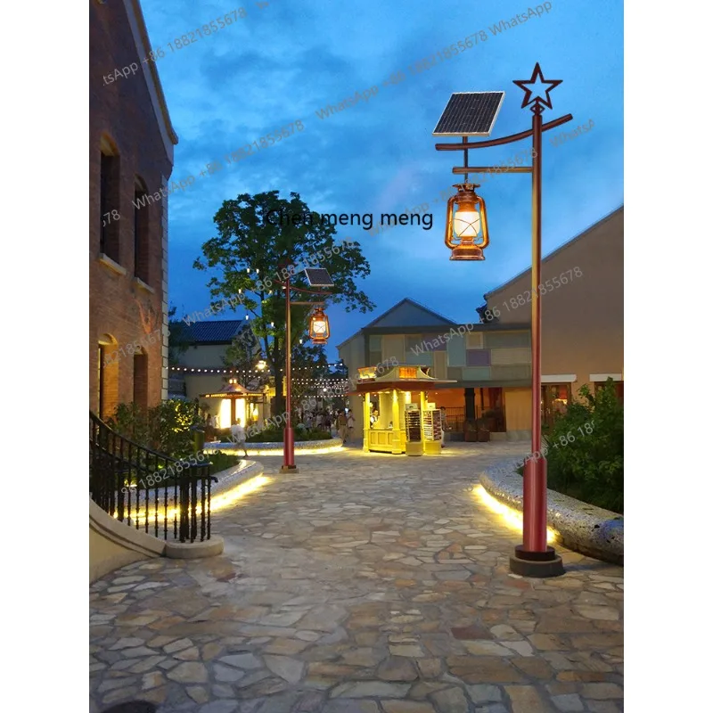 Outdoor solar powered lamp post, ancient Chinese style homestay courtyard lamp, 3-meter horse view lamp
Outdoor solar powered lamp post, ancient Chinese style homestay courtyard lamp, 3-meter horse view lamp