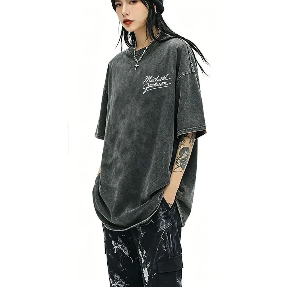 Washed Vintage Michael Jackson Middle Finger Merch T-shirt Men Women Retro Gothic Rock T Shirts Men's Summer Oversized T-shirts
Washed Vintage Michael Jackson Middle Finger Merch T-shirt Men Women Retro Gothic Rock T Shirts Men's Summer Oversized T-shirts