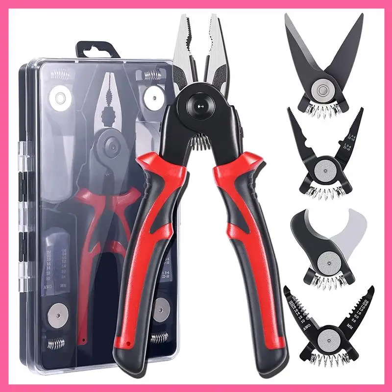 Набор плоскогубцев ABNM, 5 шт., инструменты и обустройство дома, черный и красный, с плоскогубцами, инструментом для зачистки проводов, обжимными инструментами, листовым металлом She
Набор плоскогубцев ABNM, 5 шт., инструменты и обустройство дома, черный и красный, с плоскогубцами, инструментом для зачистки проводов, обжимными инструментами, листовым металлом She