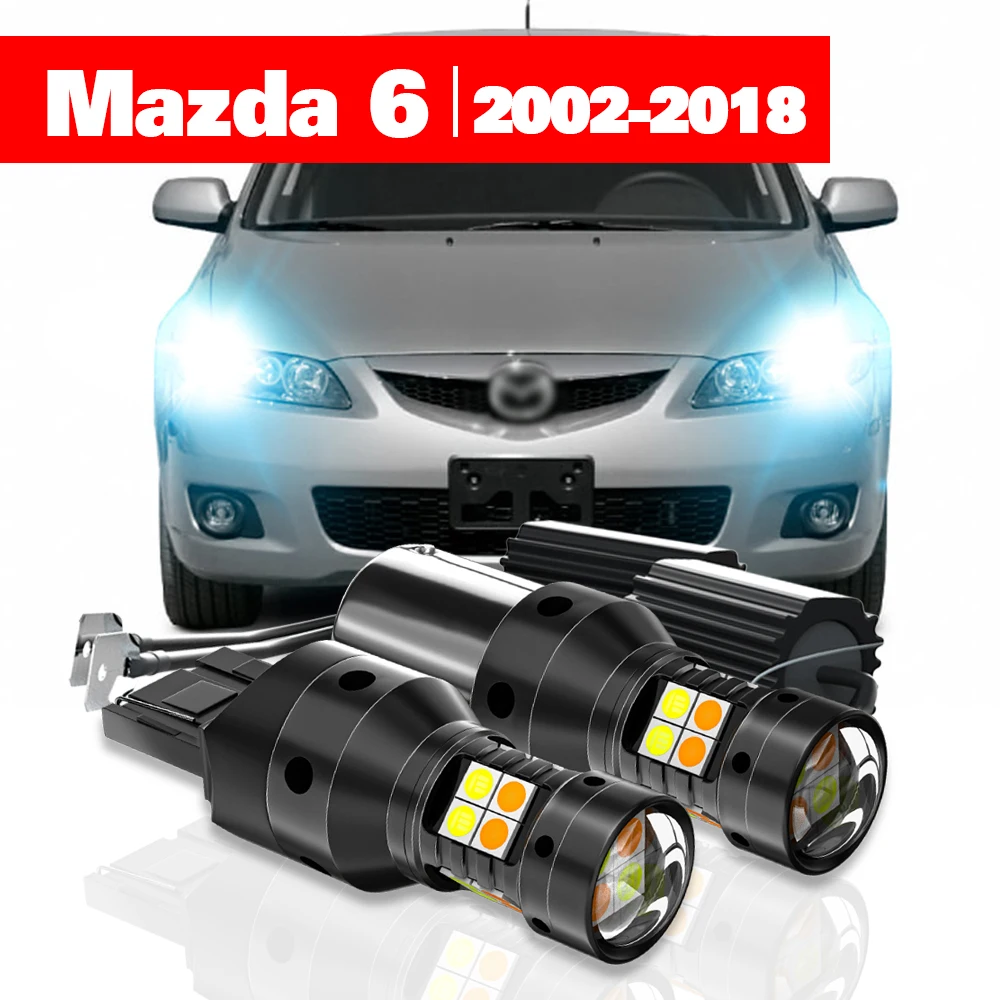 Для Mazda 6 GG GY GH GJ GL 2002-2018 2 шт. светодиодный двухрежимный указатель поворота + дневные ходовые огни DRL аксессуары 2007 2008 2012 2013
Для Mazda 6 GG GY GH GJ GL 2002-2018 2 шт. светодиодный двухрежимный указатель поворота + дневные ходовые огни DRL аксессуары 2007 2008 2012 2013