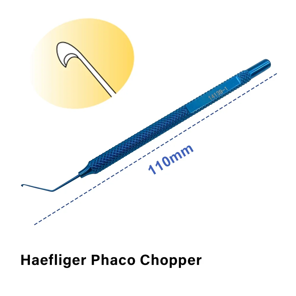 Офтальмологические хирургические инструменты Haefliger Phaco Chopper Hook Eyes инструменты для двойного века
Офтальмологические хирургические инструменты Haefliger Phaco Chopper Hook Eyes инструменты для двойного века