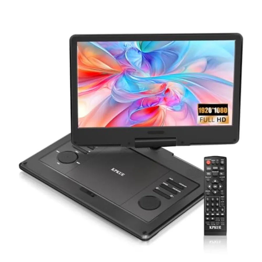 15.6" FHD Portable DVD Player with 13.3" Swivel Screen 1920 * 1080P Car Player for 4 Hours Rechargeable Battery Support USB/SD
15.6" FHD Portable DVD Player with 13.3" Swivel Screen 1920 * 1080P Car Player for 4 Hours Rechargeable Battery Support USB/SD