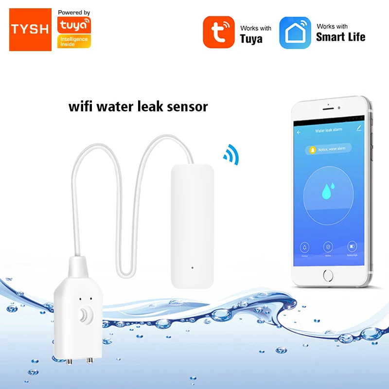 TYSH Tuya Home Alarm Water Leakage Alarm Independent WIFI Water Leak Sensor Detector Flood Alert Overflow Security Alarm System
TYSH Tuya Home Alarm Water Leakage Alarm Independent WIFI Water Leak Sensor Detector Flood Alert Overflow Security Alarm System