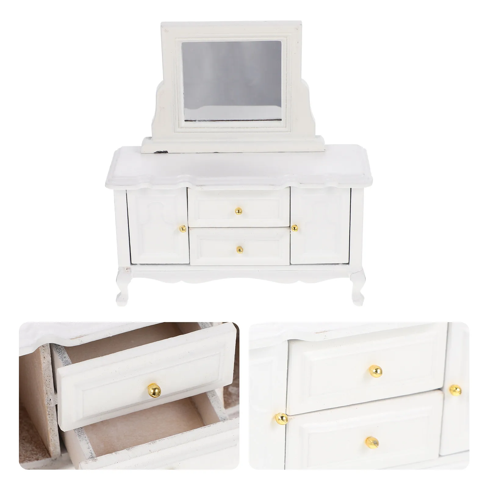 Mini Dressing Table Wooden Ornament Suitable for Mini Apartment Decoration - Lifelike Crafted Small Cabinet for House Prop and
Mini Dressing Table Wooden Ornament Suitable for Mini Apartment Decoration - Lifelike Crafted Small Cabinet for House Prop and