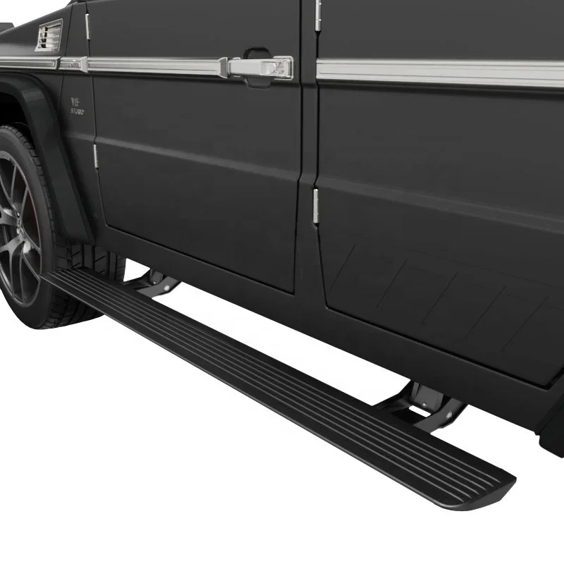 There are steps and side exhaust outlets on the vehicle power Running Boards For Benz G500 G63 Electric Side Step 2019-2023
There are steps and side exhaust outlets on the vehicle power Running Boards For Benz G500 G63 Electric Side Step 2019-2023