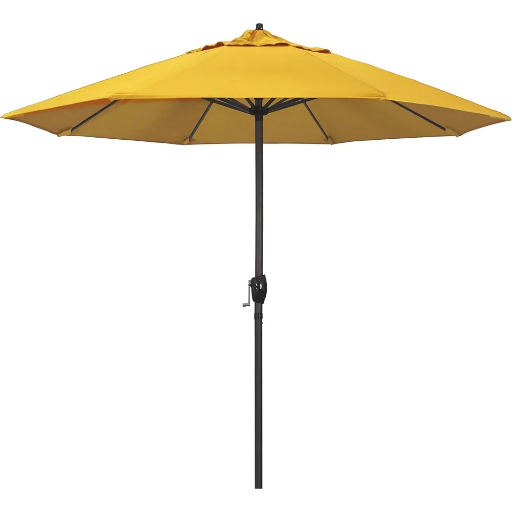 Aluminum Patio Umbrella, Crank Lift, Auto Tilt, Bronze Pole, Sunflower Yellow Patio Umbrellas
Aluminum Patio Umbrella, Crank Lift, Auto Tilt, Bronze Pole, Sunflower Yellow Patio Umbrellas