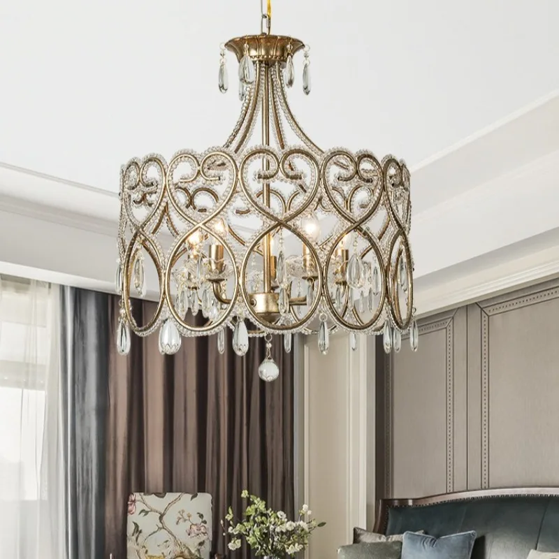 American Ceiling Living Room Lamp Dining Balcony Cloakroom Chandeliers Creative Modern French Luxury Crystal Bedroom Light
American Ceiling Living Room Lamp Dining Balcony Cloakroom Chandeliers Creative Modern French Luxury Crystal Bedroom Light