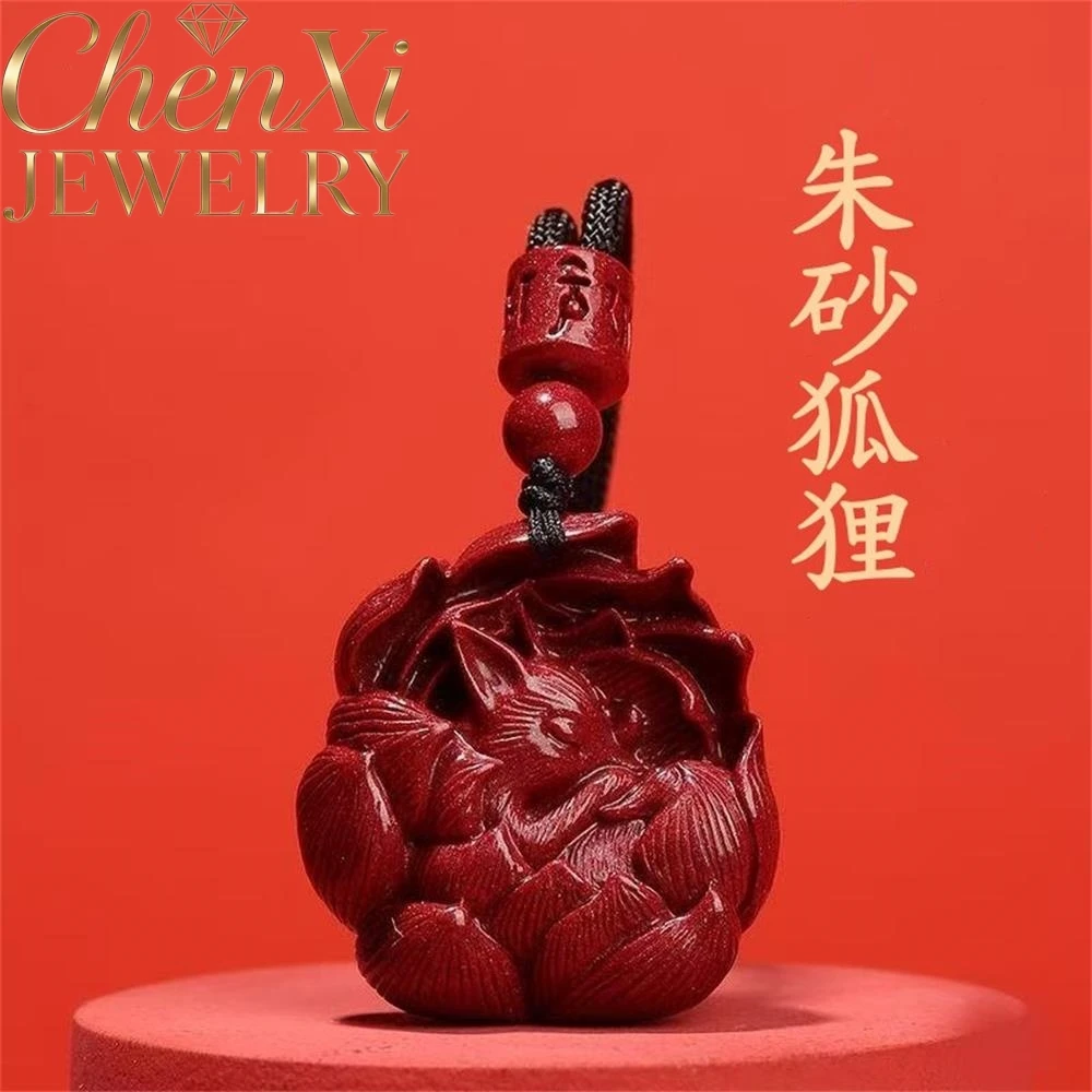 High-End Cinnabar Nine-Tailed Fox Pendant Luxury Quality Fashion Fine Jewelry Exquisite Elegant Charms Amulets And Mascots Gift
High-End Cinnabar Nine-Tailed Fox Pendant Luxury Quality Fashion Fine Jewelry Exquisite Elegant Charms Amulets And Mascots Gift