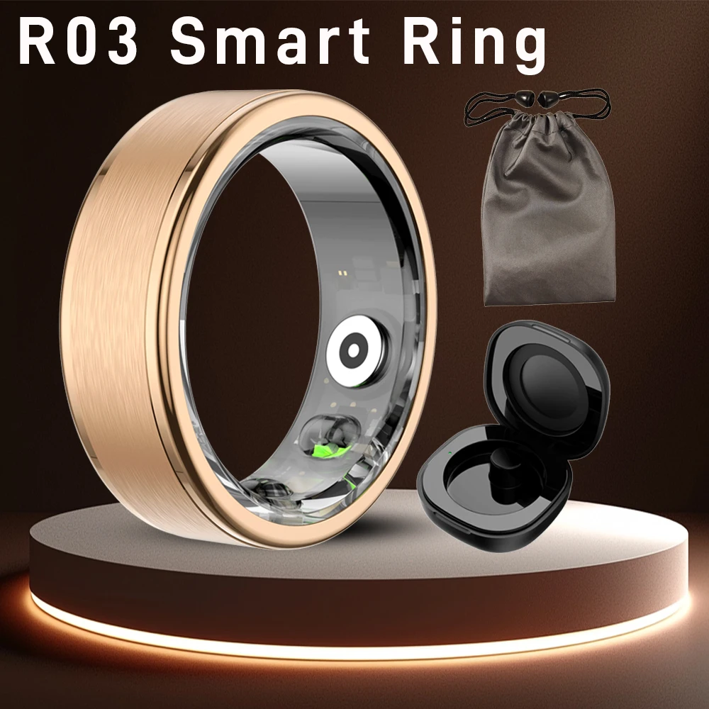 R03 Smart Ring Men Women 5ATM Waterproof Charging Case Health Monitor Take Photos Calorie Multi-sport Mode Fitness Tracker Ring
R03 Smart Ring Men Women 5ATM Waterproof Charging Case Health Monitor Take Photos Calorie Multi-sport Mode Fitness Tracker Ring