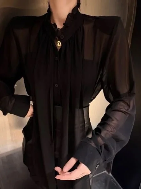 Spring Vintage Red Long Sleeve Slim Fit Shirt Pure Color Personality Quality Match All Pure Color Commute Style Women's Shirt
Spring Vintage Red Long Sleeve Slim Fit Shirt Pure Color Personality Quality Match All Pure Color Commute Style Women's Shirt