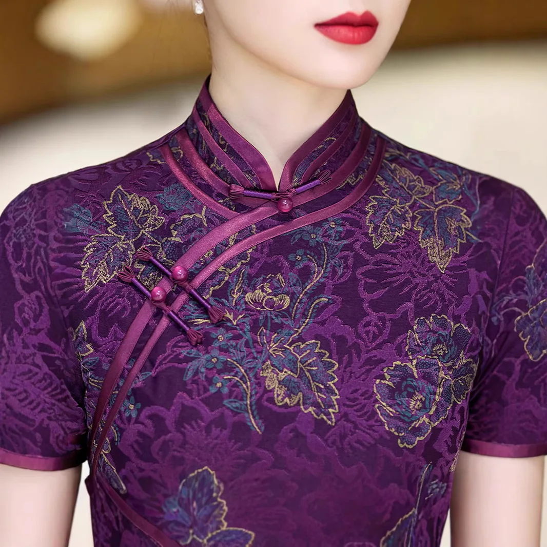 Yourqipao Summer Daily Retro High-end Cheongsam Traditional Chinese Style Evening Dress Long Temperament Elegant Qipao for Women
Yourqipao Summer Daily Retro High-end Cheongsam Traditional Chinese Style Evening Dress Long Temperament Elegant Qipao for Women
